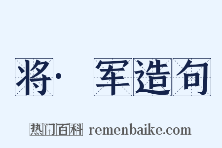将·军造句是什么意思的图片